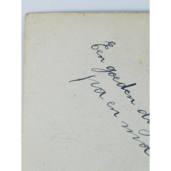 Vintage Real Photo Post Card Pretty Belgian Lady with a Handful of Flowers 1923 - Picture 7 of 9